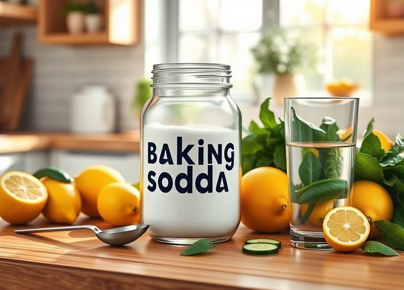 baking soda fat removal