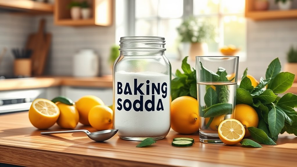 baking soda fat removal